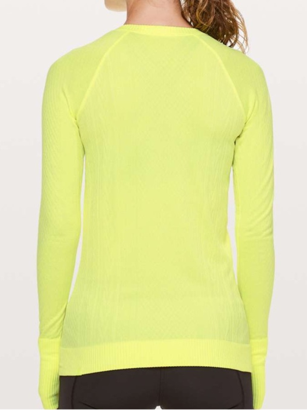 Lululemon Rest Less Crew Neck Long Sleeve Pullover in Ray / White
